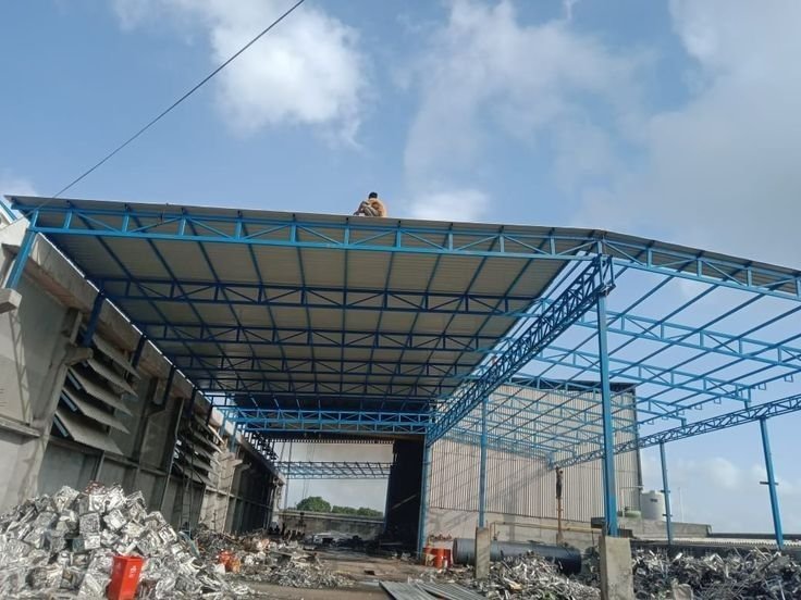 هنجر حديد لتخزين البضائع